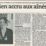 "Un soutien accru aux aînés - Est Républicain 15/03/2014